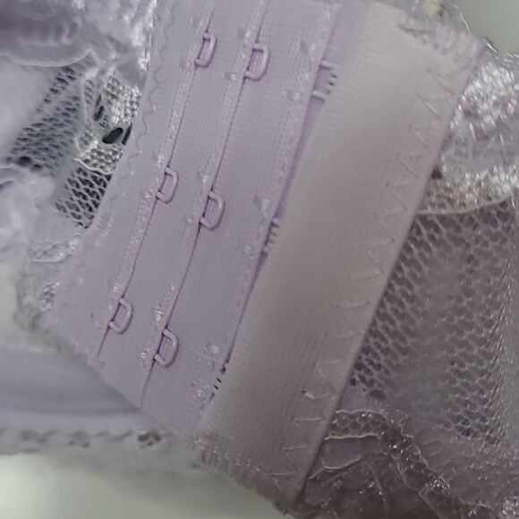 NEW 36DD Rene Rofe lavender purple lace LIGHTLY PADDED support comfort bra NWT - Picture 6 of 8